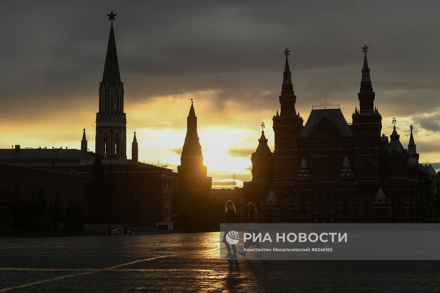 Москва во время режима самоизоляции жителей 