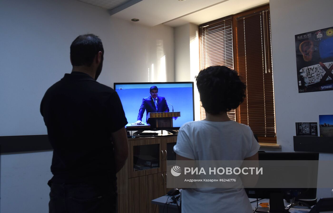 Трансляция инаугурации избранного президента Нагорного Карабаха А. Арутюняна