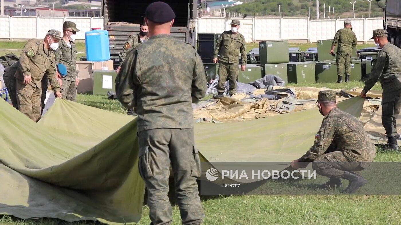 Минобороны развернуло полевой госпиталь для больных COVID-19 в Буйнакске