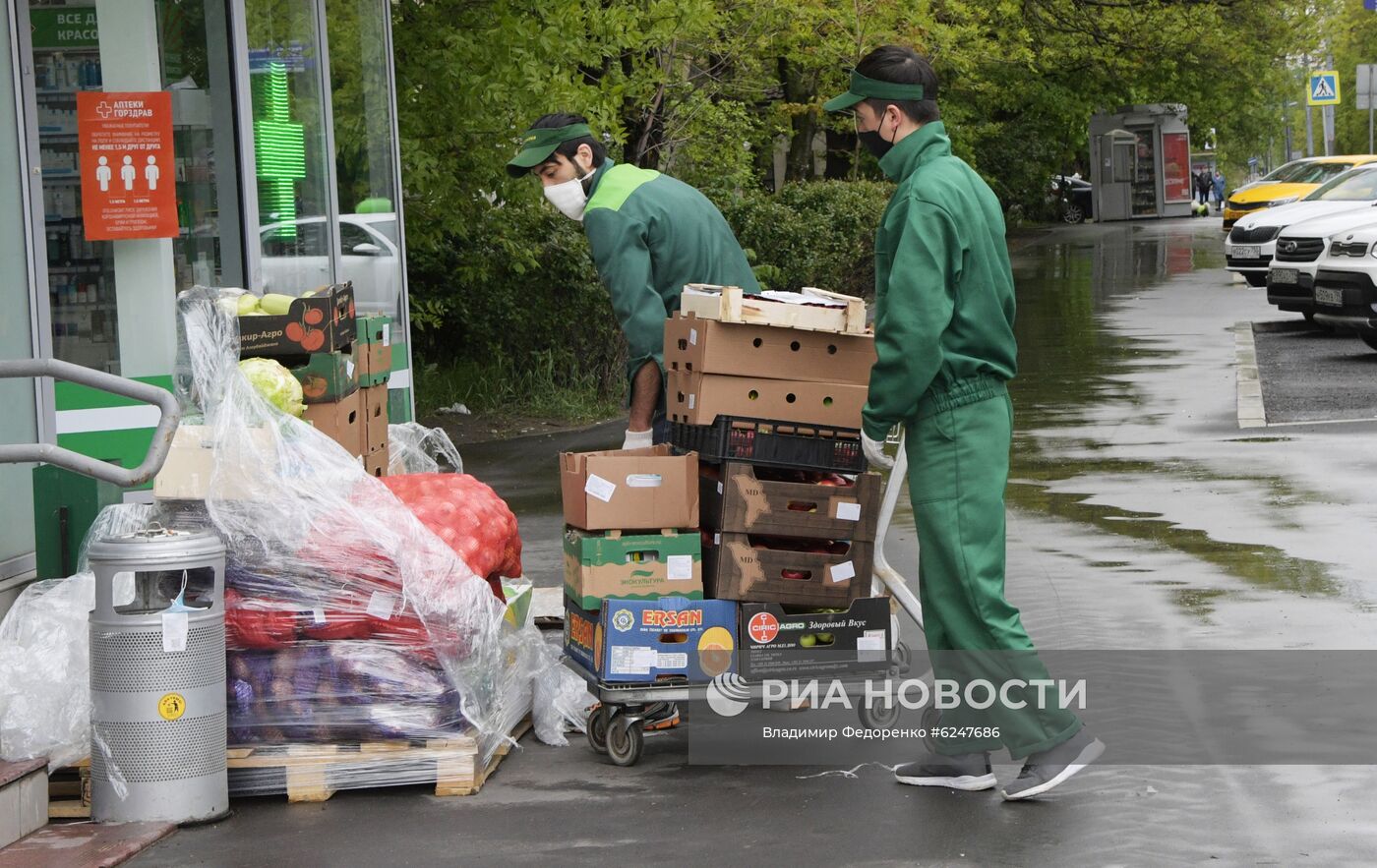 Москва во время режима самоизоляции жителей