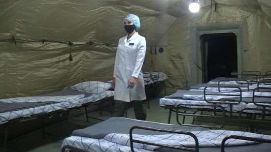 Минобороны развернуло полевой госпиталь для больных COVID-19 в Буйнакске