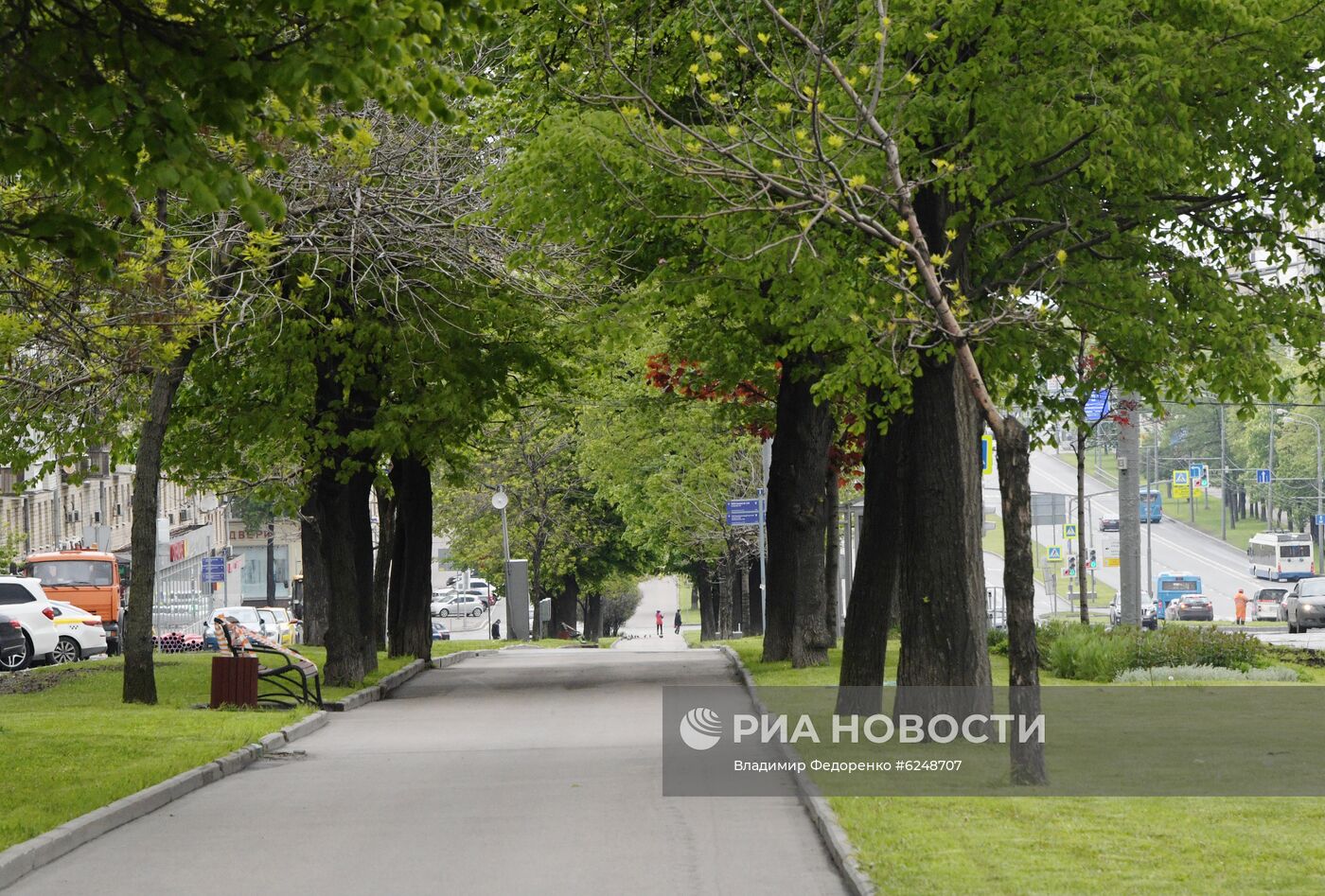 Москва во время режима самоизоляции жителей