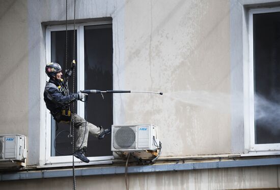 Москва во время режима самоизоляции жителей