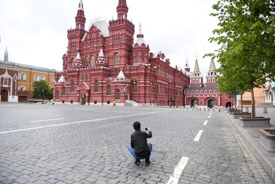 Москва во время режима самоизоляции жителей