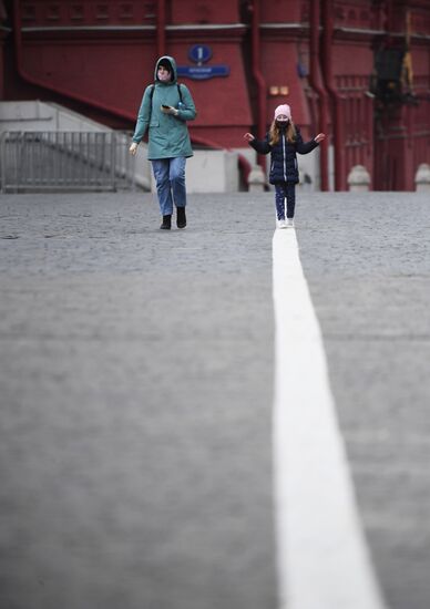 Москва во время режима самоизоляции жителей