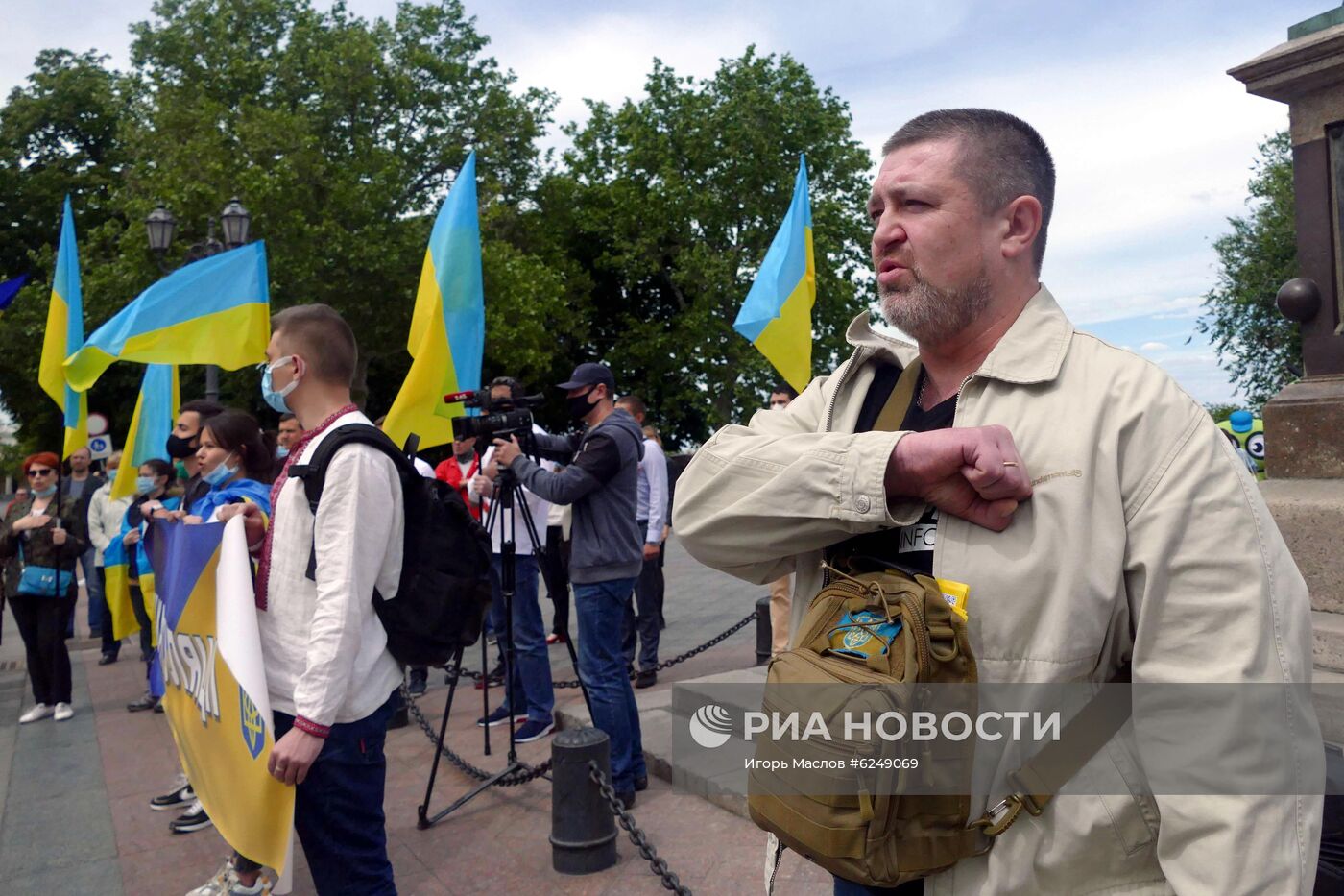 Протесты против В. Зеленского на Украине