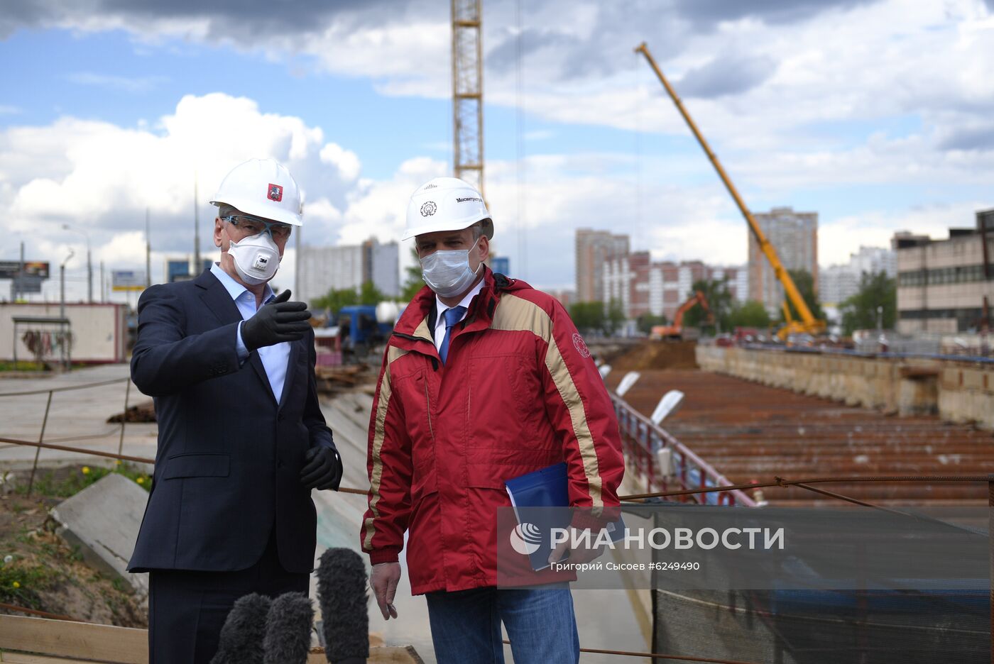 Строительство станции метро "Лианозово"
