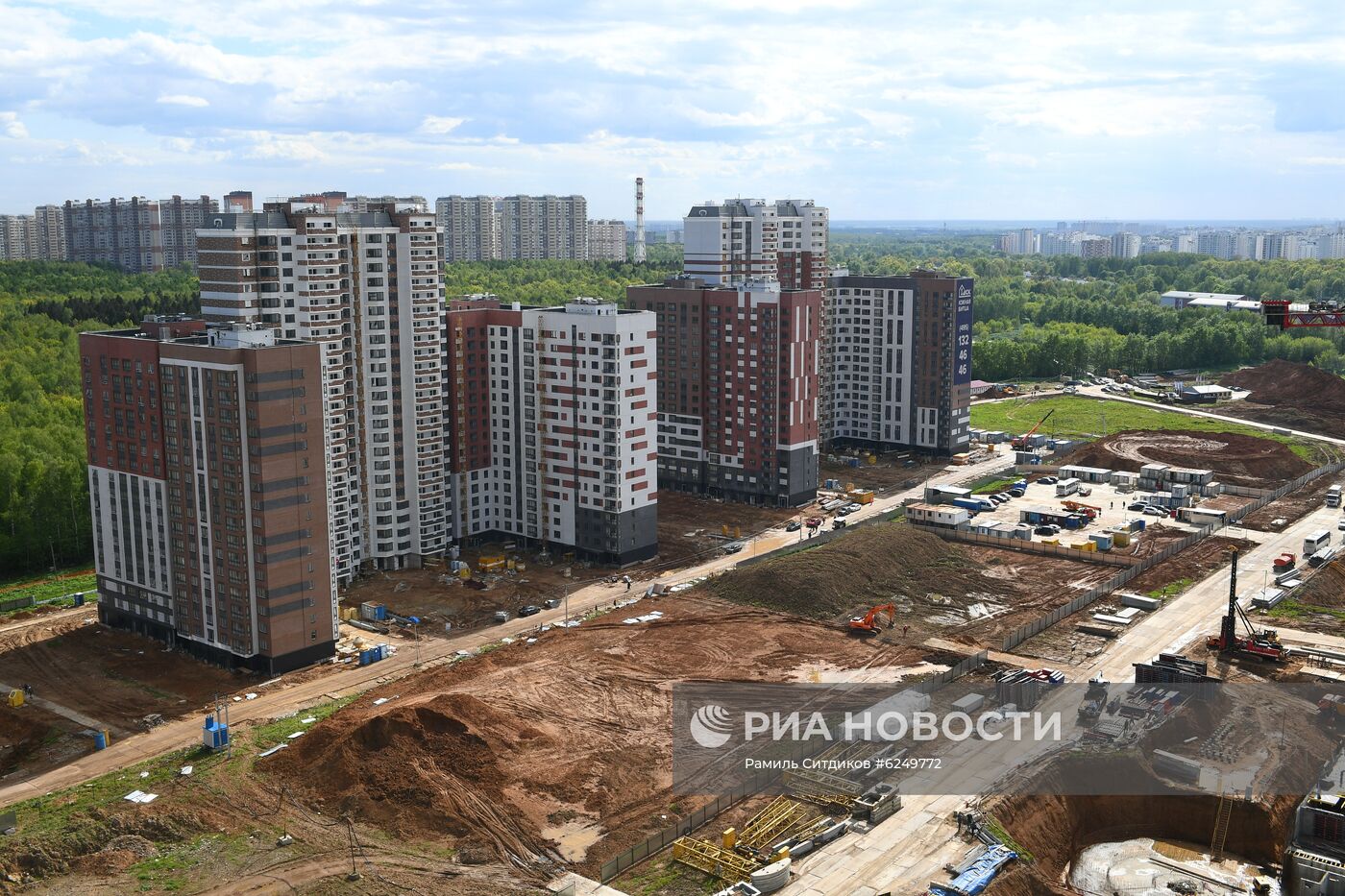 Строительство ЖК "Южная Битца" в Подмосковье 
