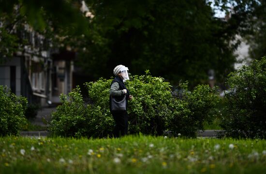 Москва во время режима самоизоляции жителей