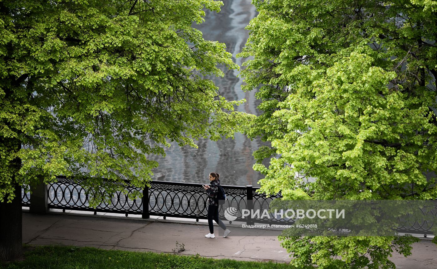 Москва во время режима самоизоляции жителей