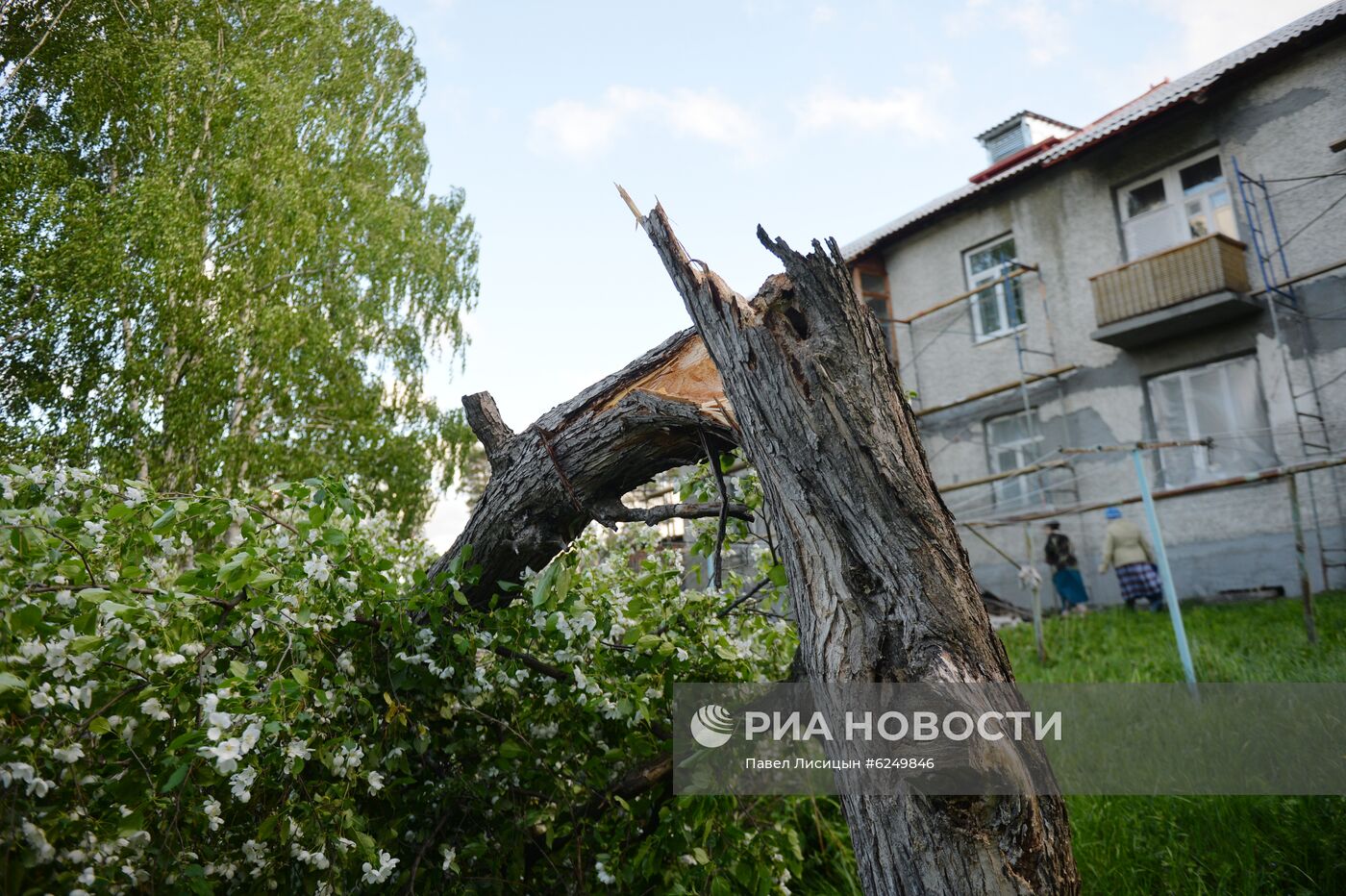 Последствия урагана в Свердловской области