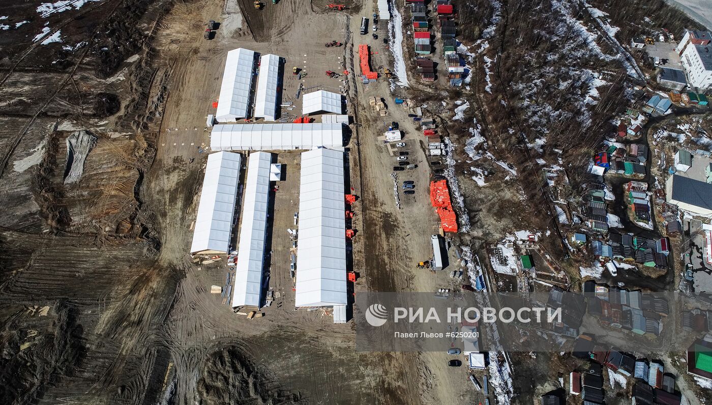 Строительство мобильного госпиталя в Мурманской области