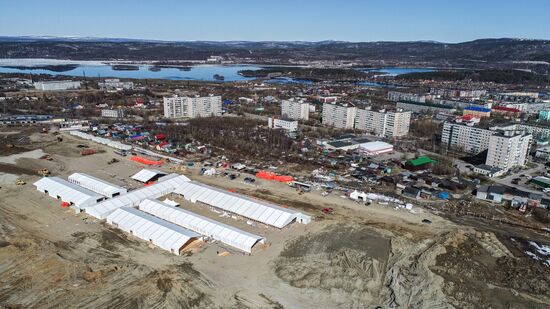 Строительство мобильного госпиталя в Мурманской области