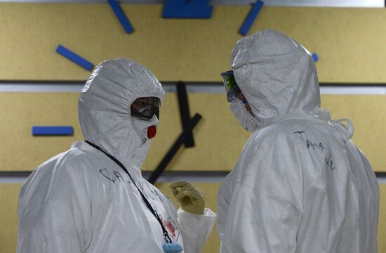 Госпиталь COVID-19 в больнице № 122 им. Л. Г. Соколова 