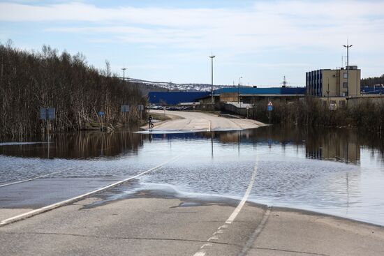 Последствия паводка в Мурманской области