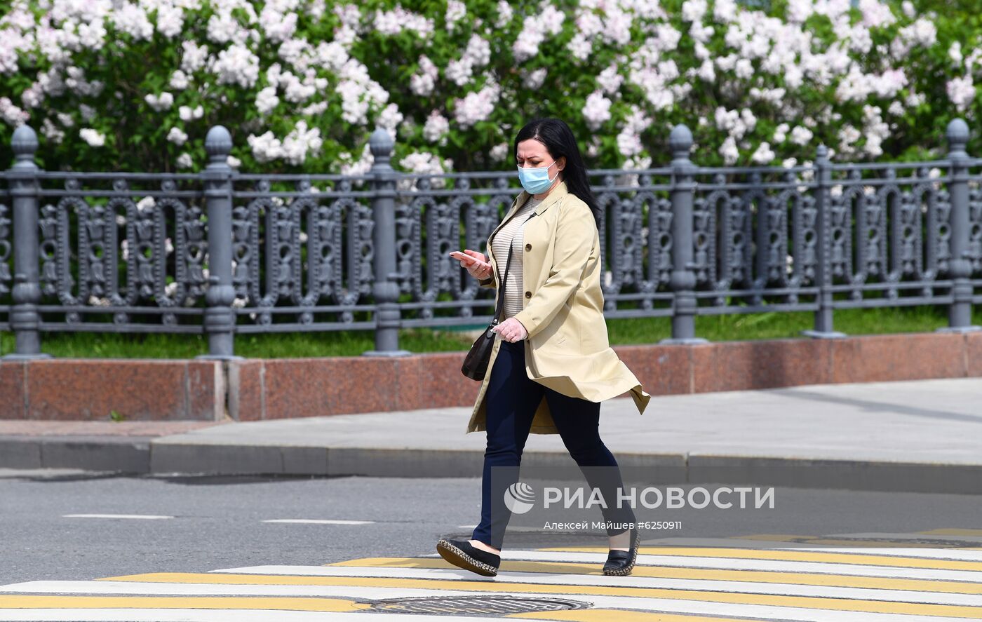 Москва во время режима самоизоляции жителей