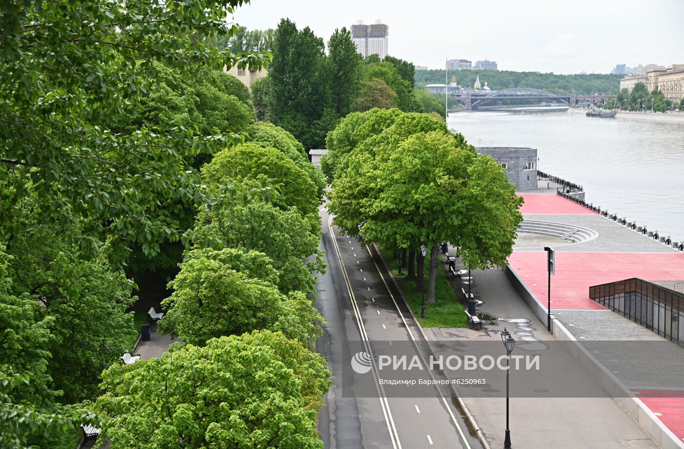 Москва во время режима самоизоляции жителей