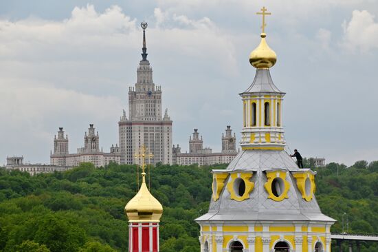 Москва во время режима самоизоляции жителей