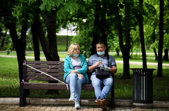 Москва во время режима самоизоляции жителей