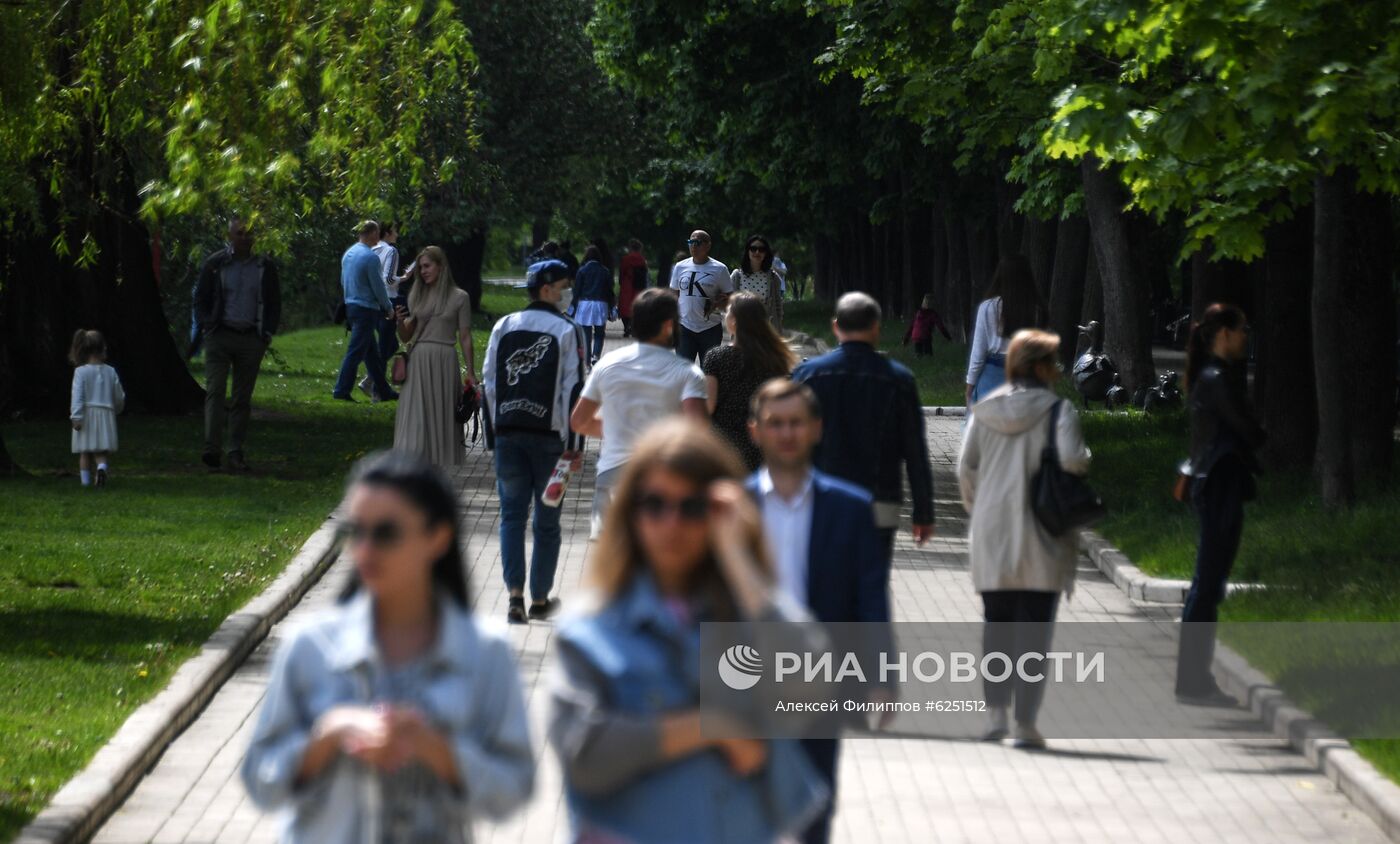 Москва во время режима самоизоляции жителей