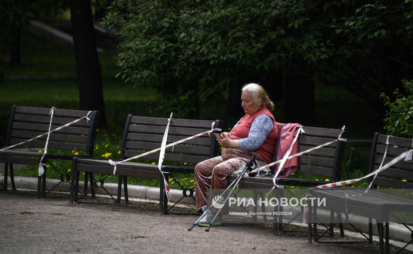 Москва во время режима самоизоляции жителей