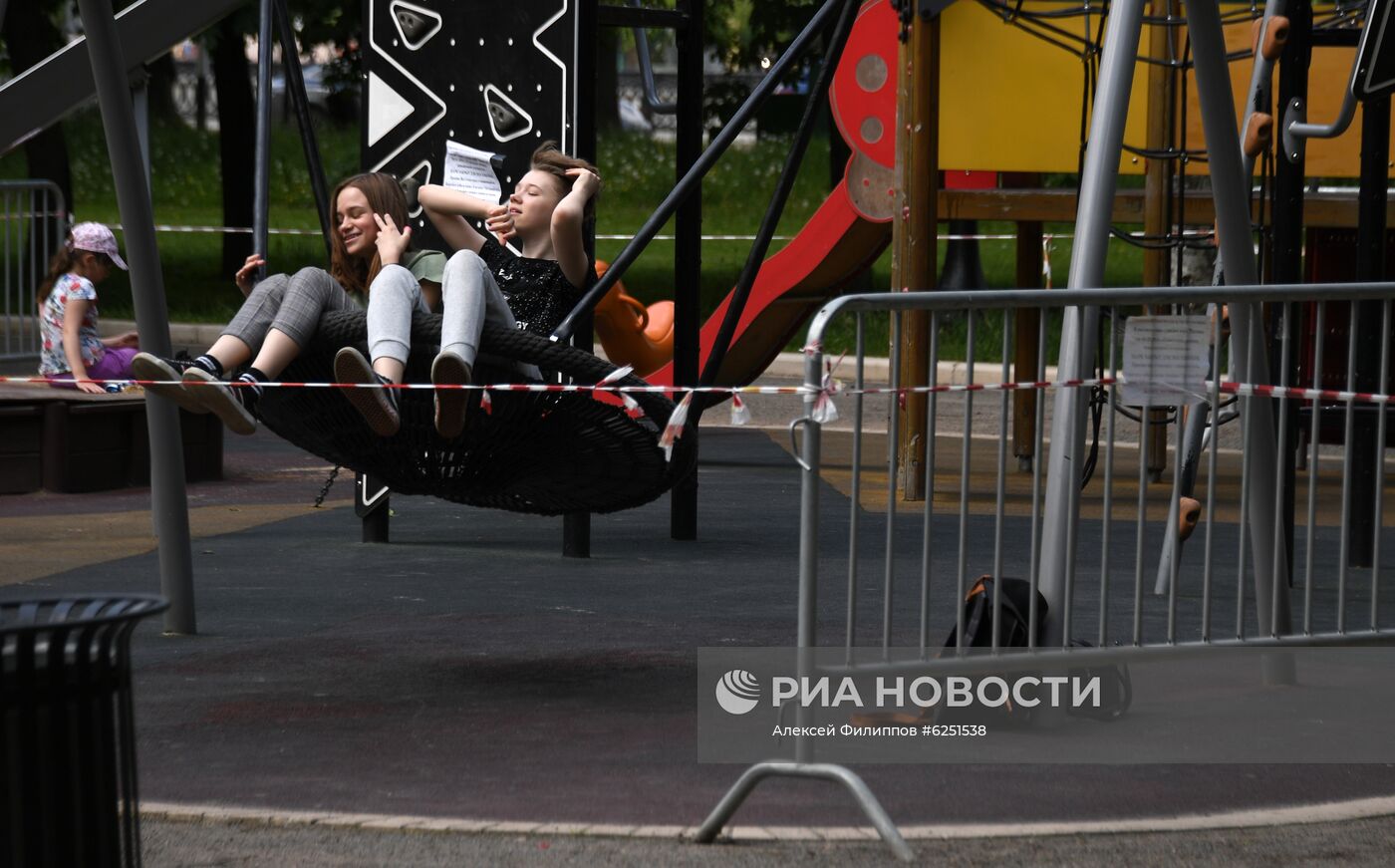 Москва во время режима самоизоляции жителей