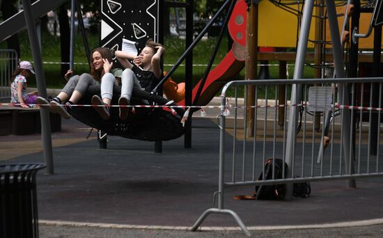 Москва во время режима самоизоляции жителей