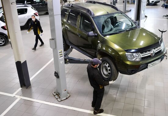 Работа автосервиса Renault в Подмосковье
