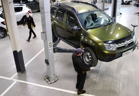 Работа автосервиса Renault в Подмосковье