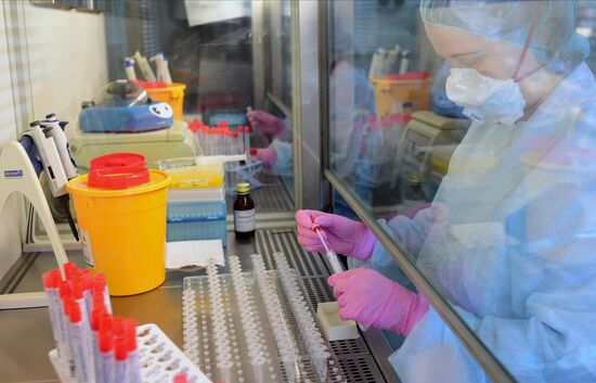 Тестирование на COVID-19 в лаборатории НИИ Склифосовского