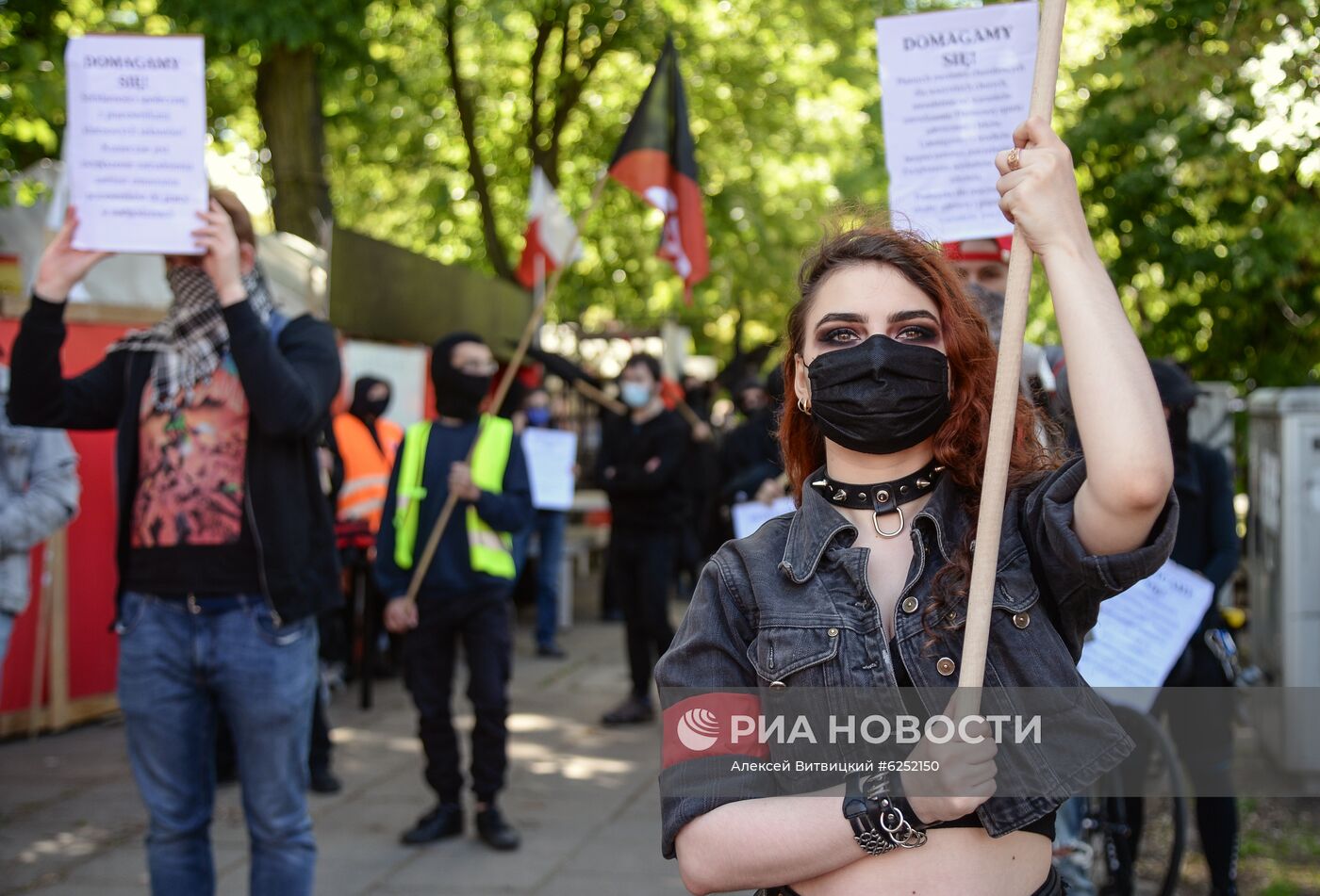 Акция протеста в Варшаве