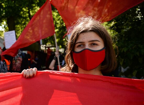 Акция протеста в Варшаве