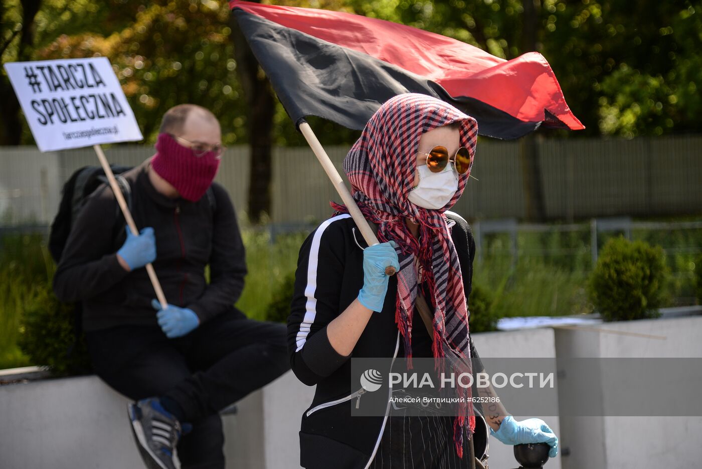 Акция протеста в Варшаве