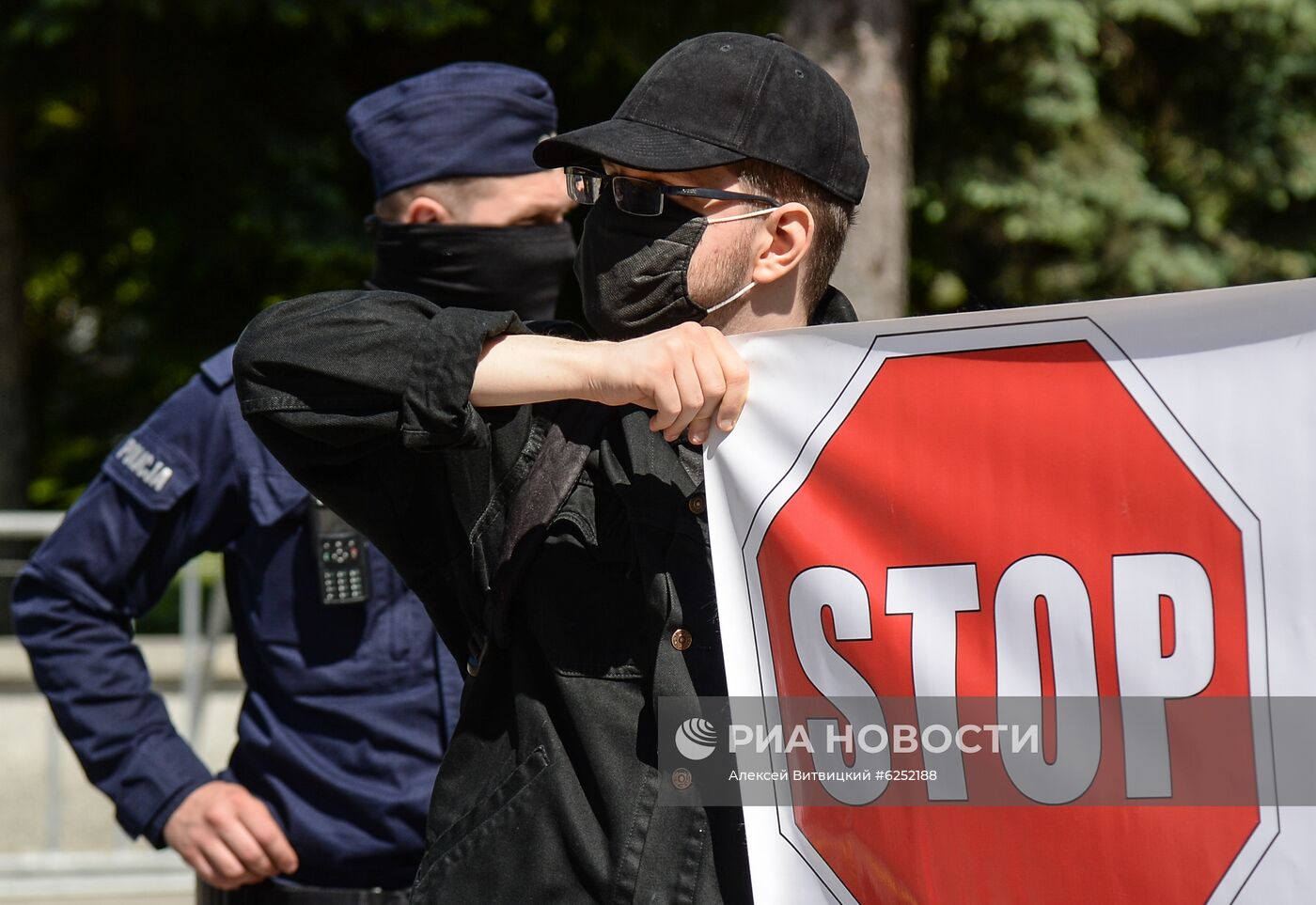 Акция протеста в Варшаве