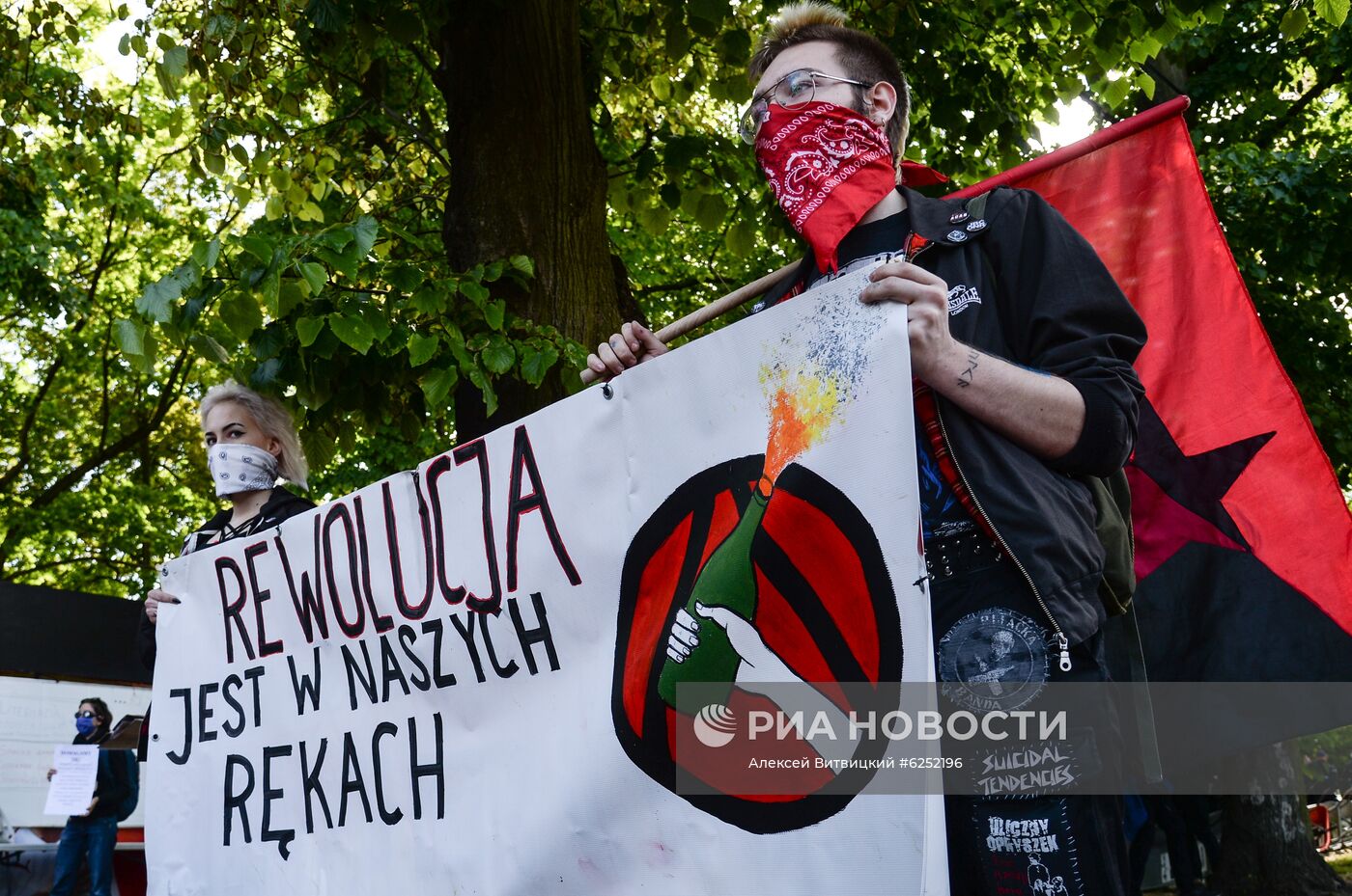 Акция протеста в Варшаве