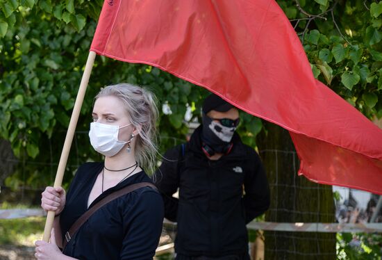 Акция протеста в Варшаве