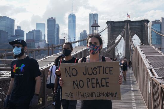 Протесты в Нью-Йорке