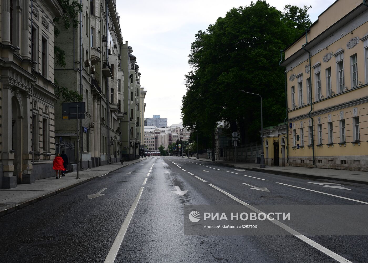 Москва во время режима самоизоляции жителей