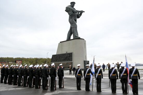 Празднование Дня Северного флота ВМФ России 