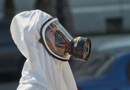 Дезинфекция крейсера "Аврора" в Санкт-Петербурге