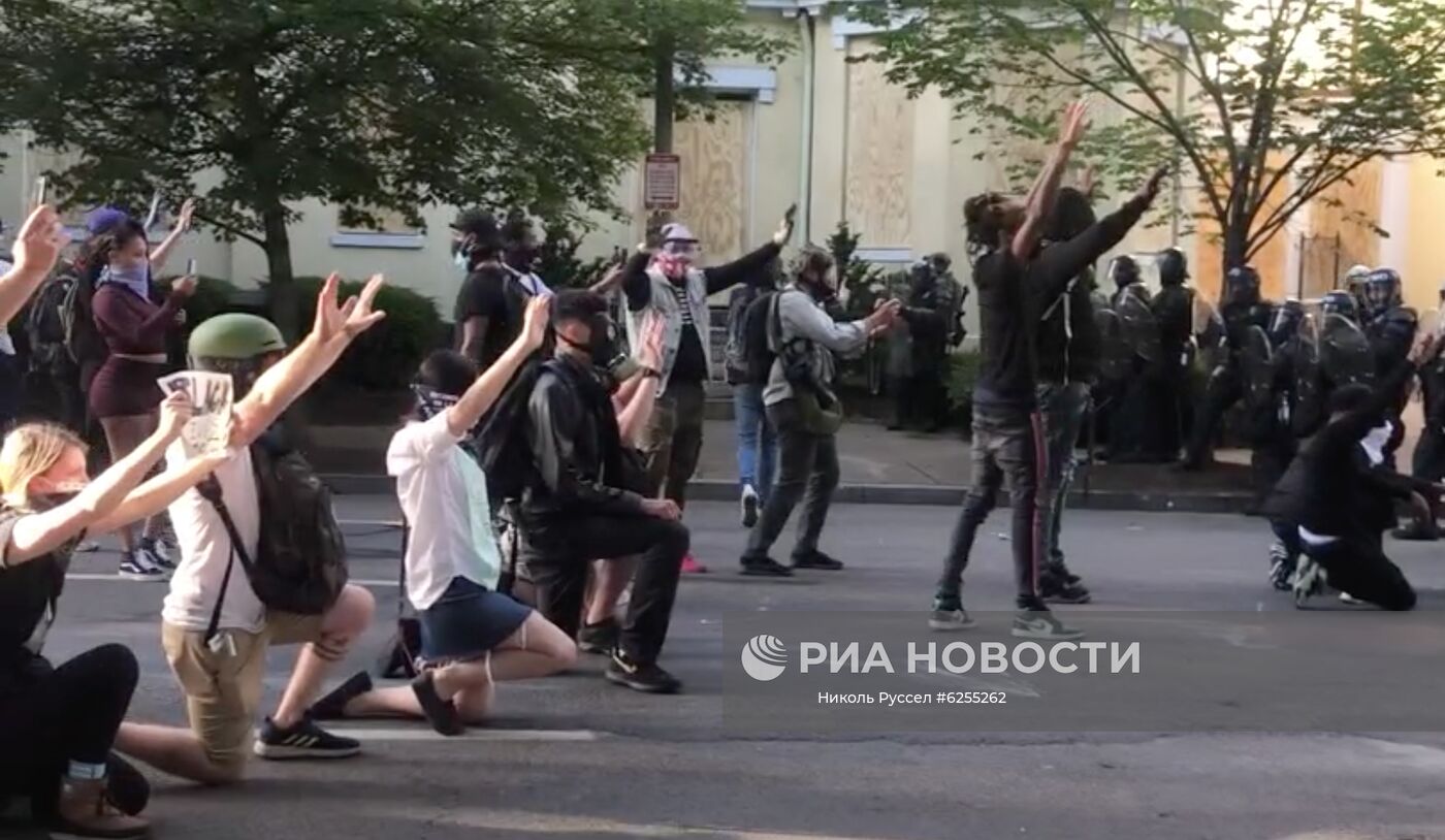 Протесты в США