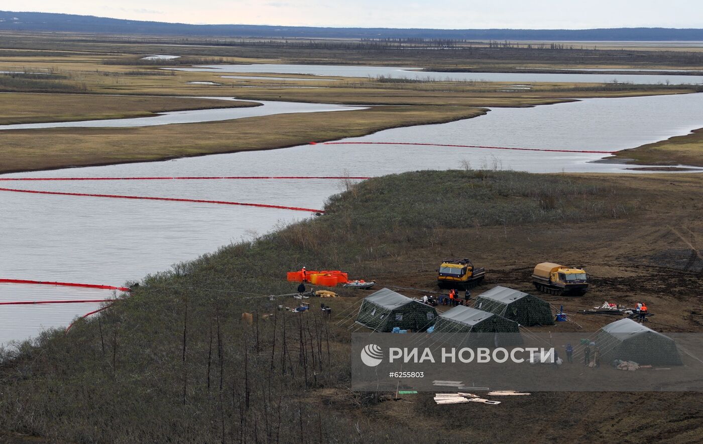 Разлив дизтоплива на ТЭЦ в Норильске