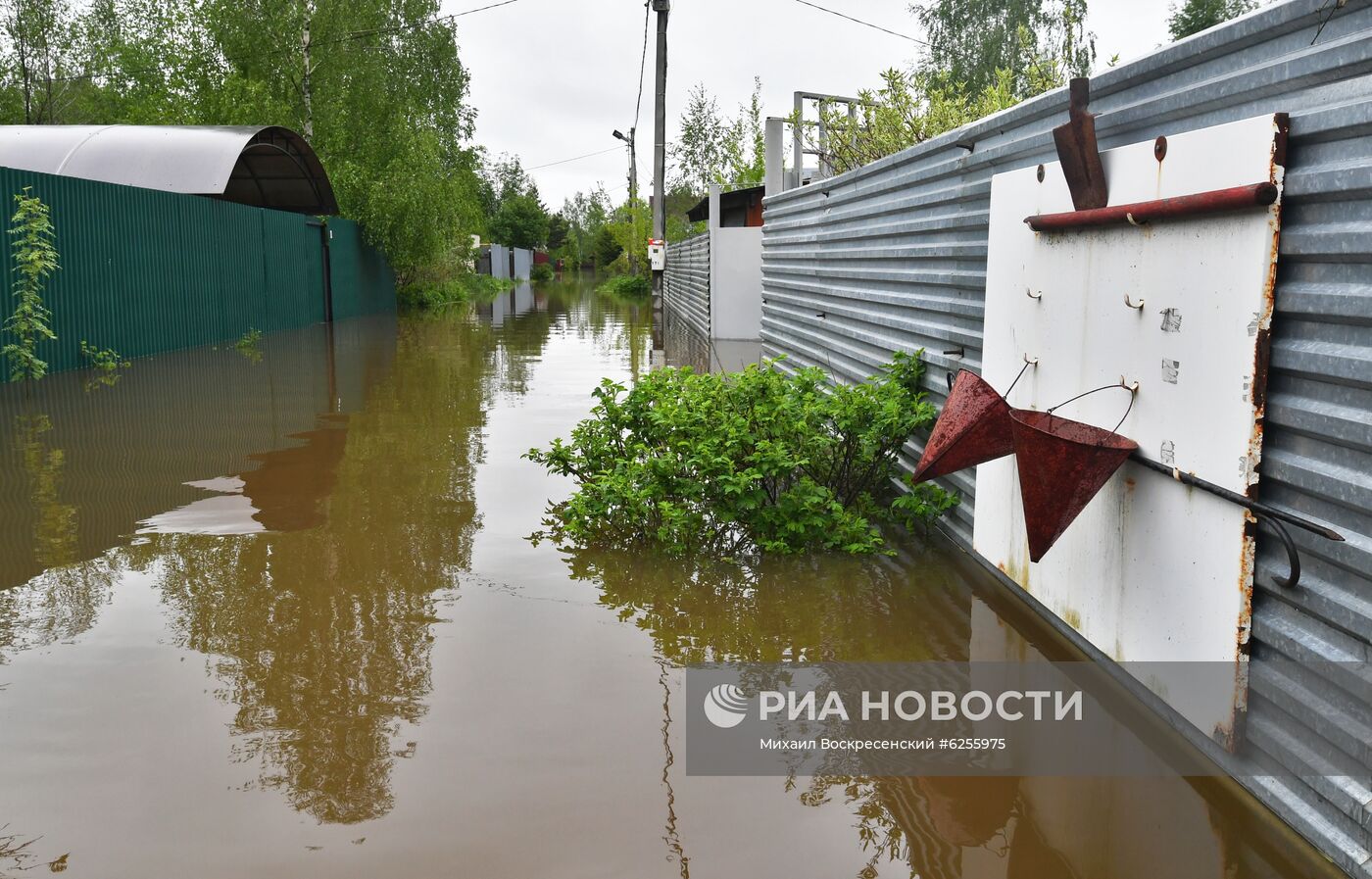 Подтопление дачного поселка в Подмосковье 