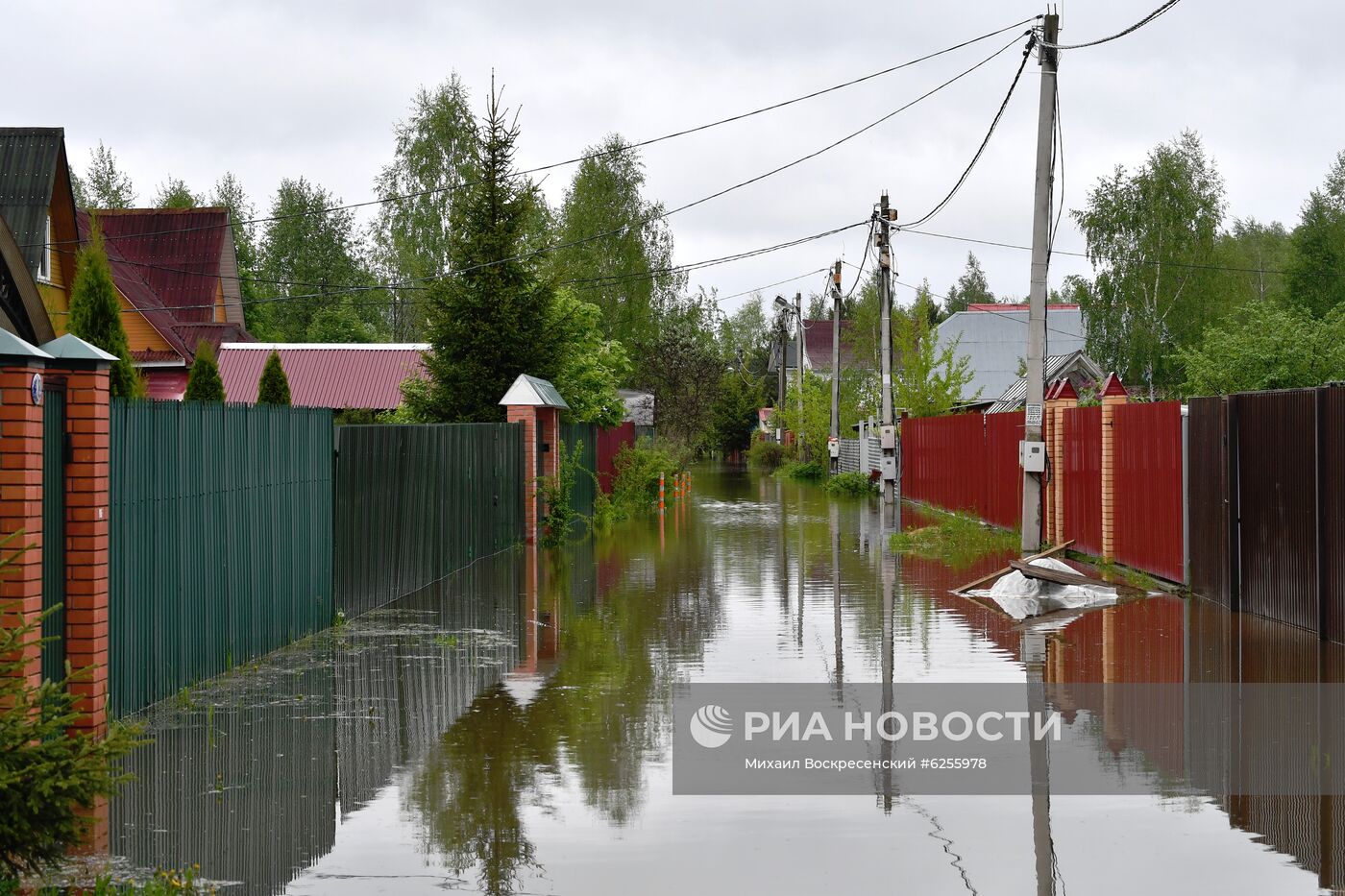Подтопление дачного поселка в Подмосковье