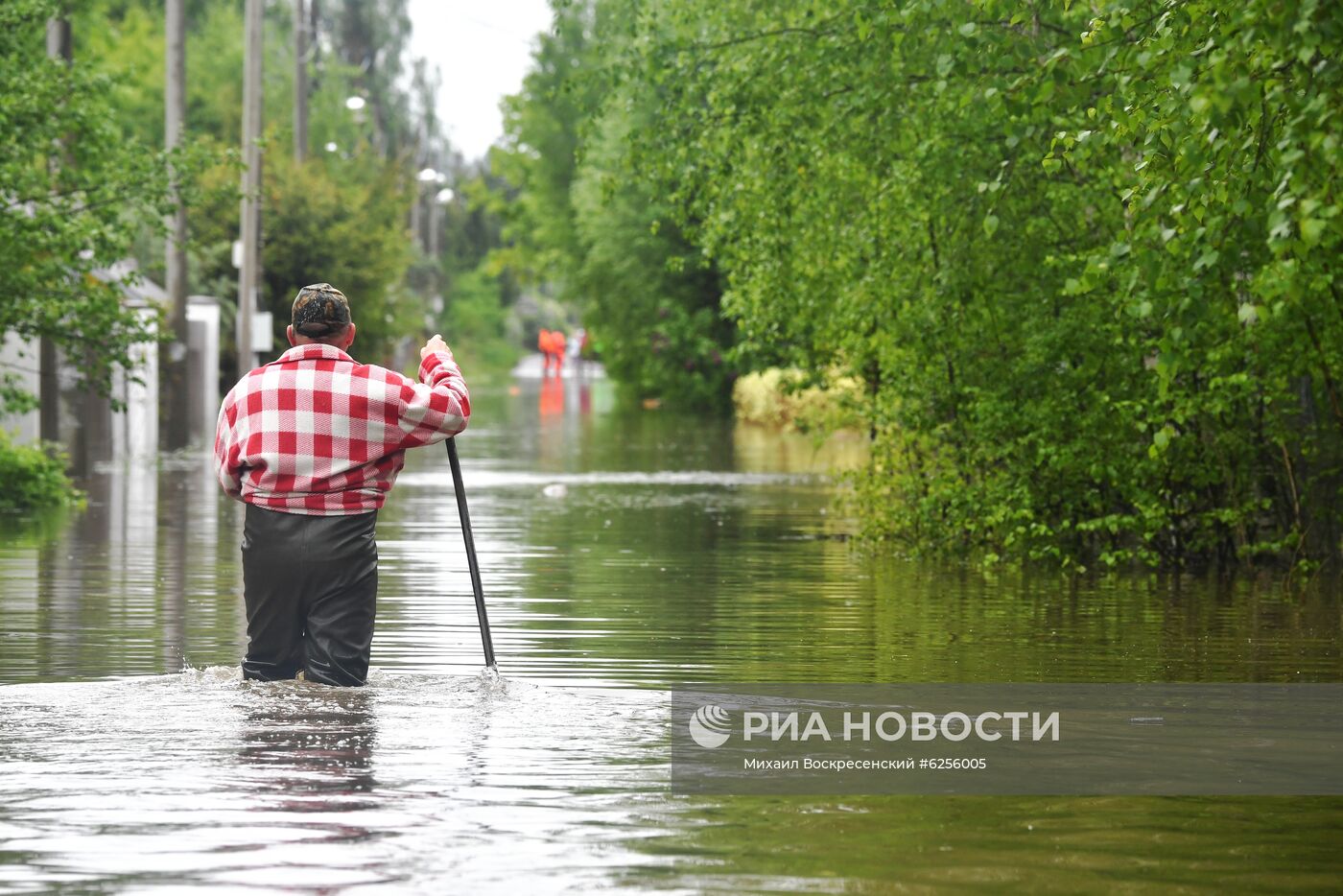 Подтопление дачного поселка в Подмосковье 