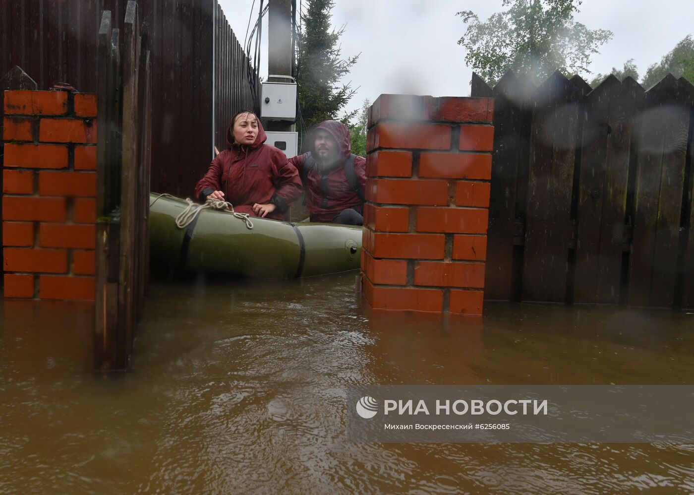 Подтопление дачного поселка в Подмосковье 