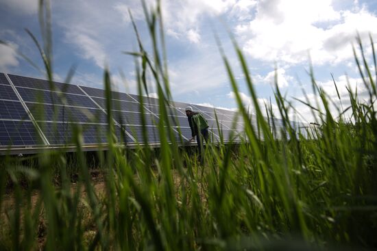 В Адыгее построена первая в регионе солнечная электростанция