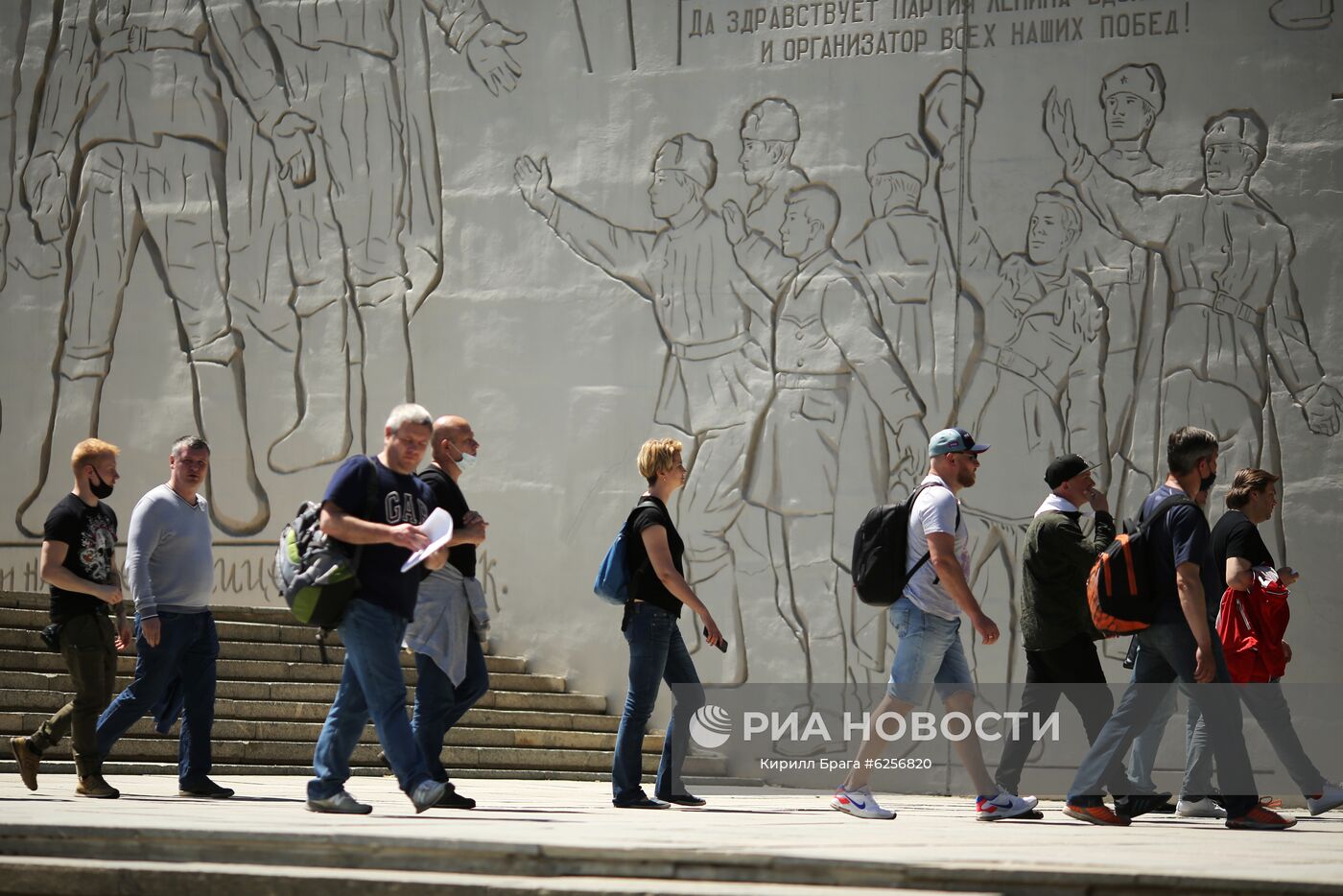 Монумент "Родина-мать зовет!" на Мамаевом кургане после реставрации