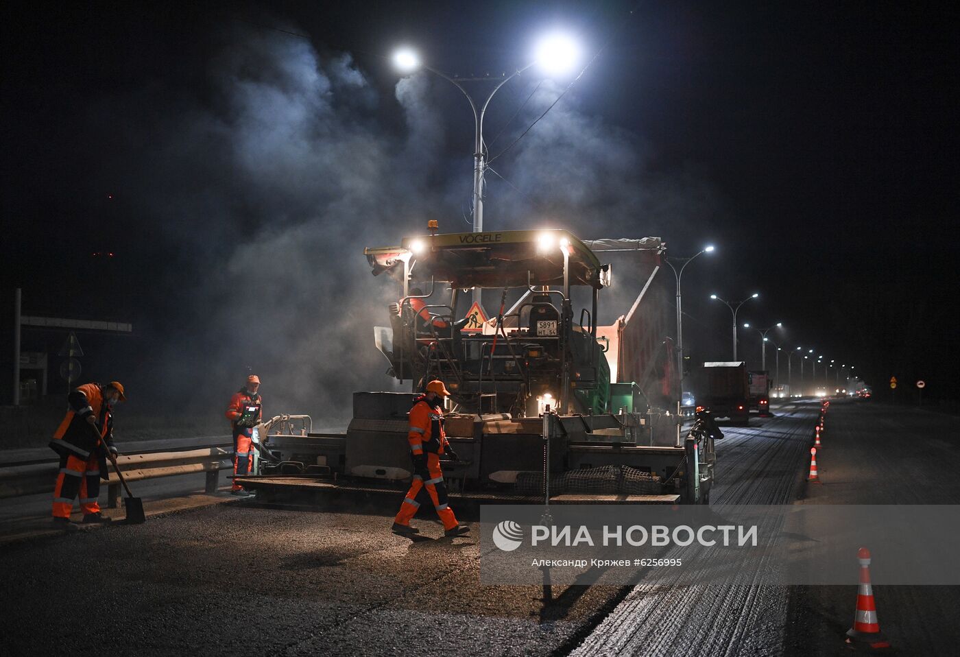 Ремонт дороги в Новосибирске