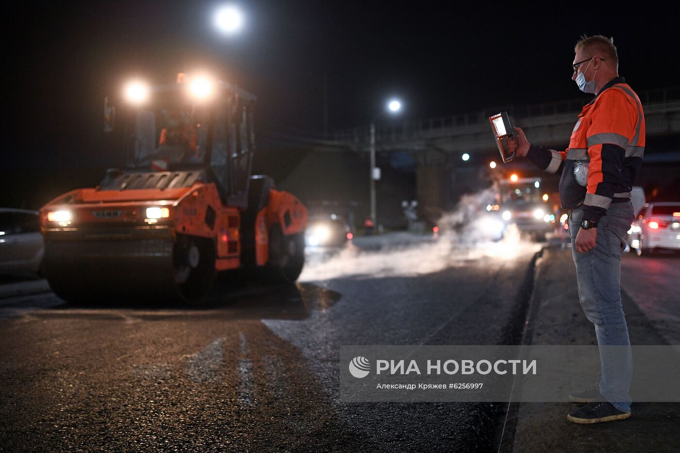 Ремонт дороги в Новосибирске